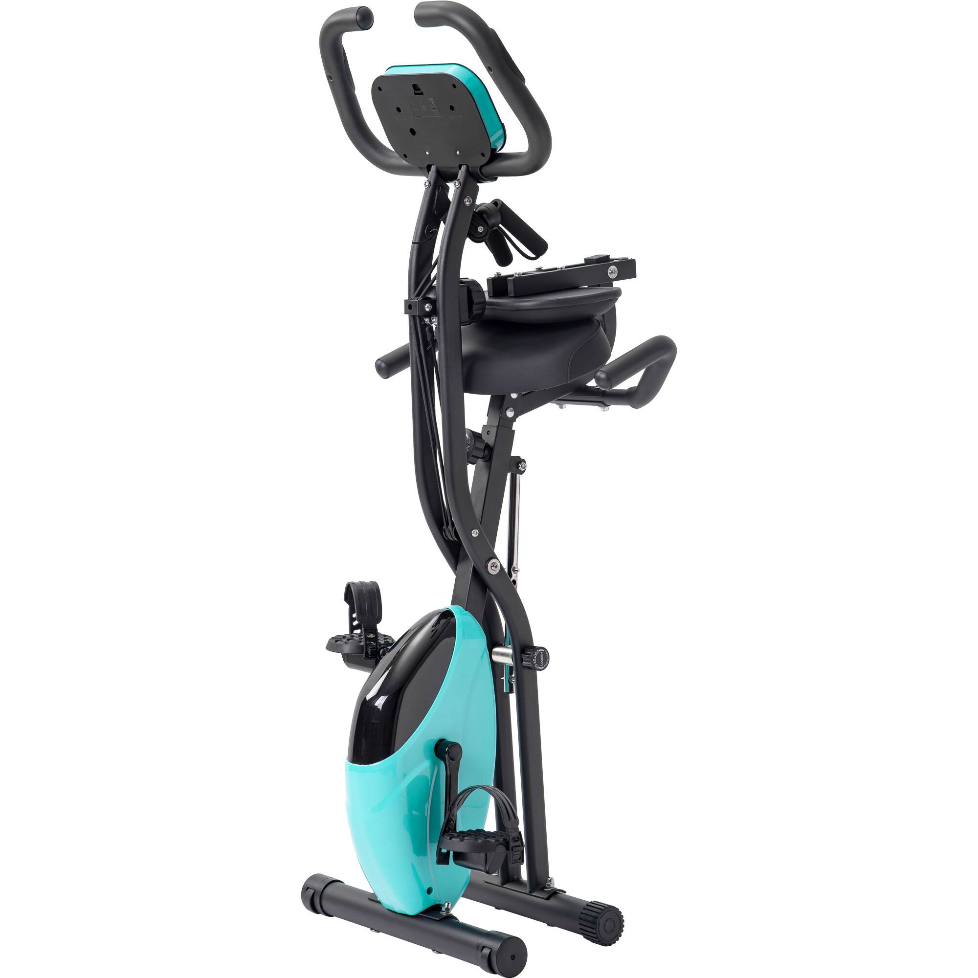 Alt View 1. Chery Life - Folding Fitness Upright and Recumbent Exercise Bike with 16-Level Adjustable Resistance - Green.