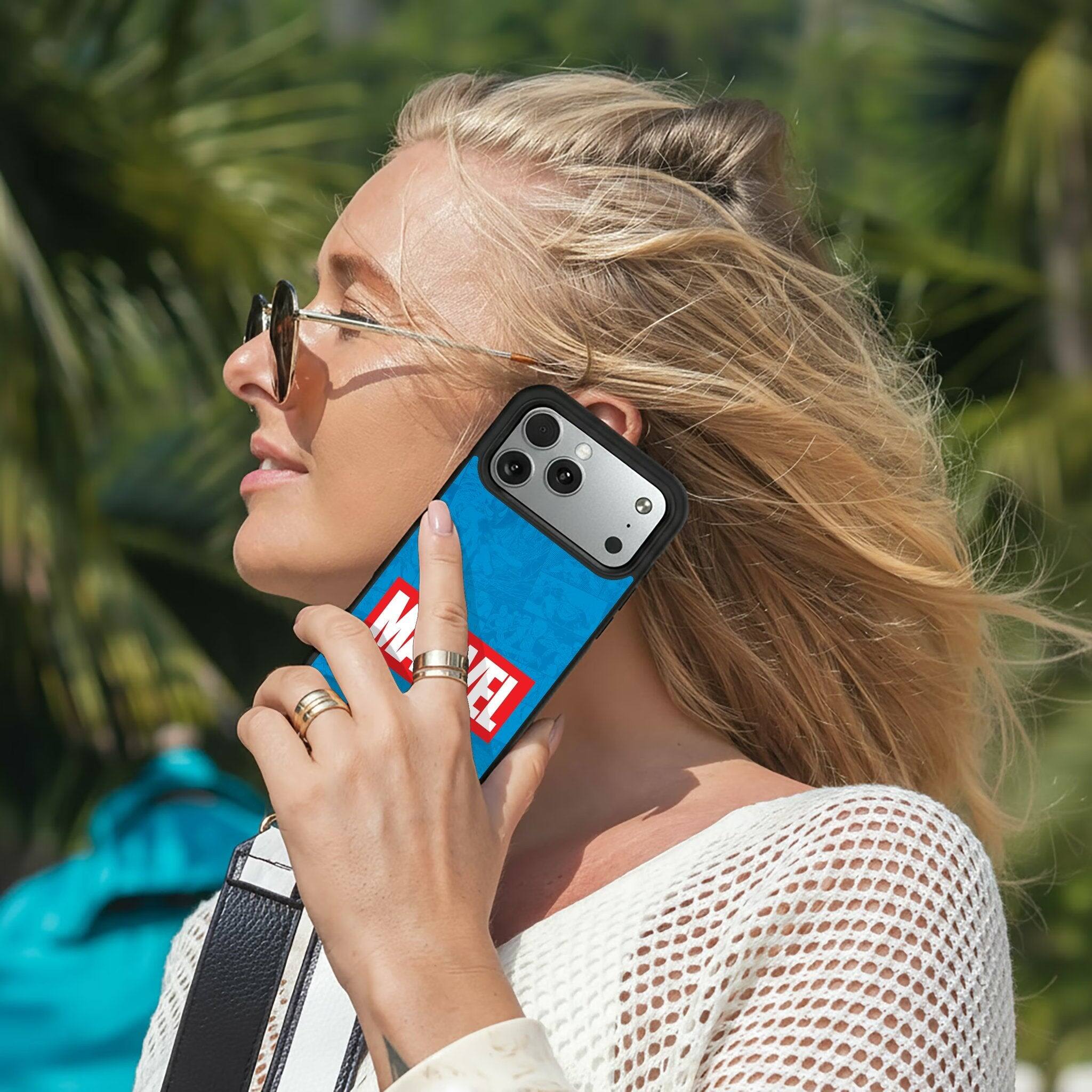 Alt View 1. Keyscaper - Marvel Logo Bump Phone Case - Apple iPhone 17 Pro - Marvel.