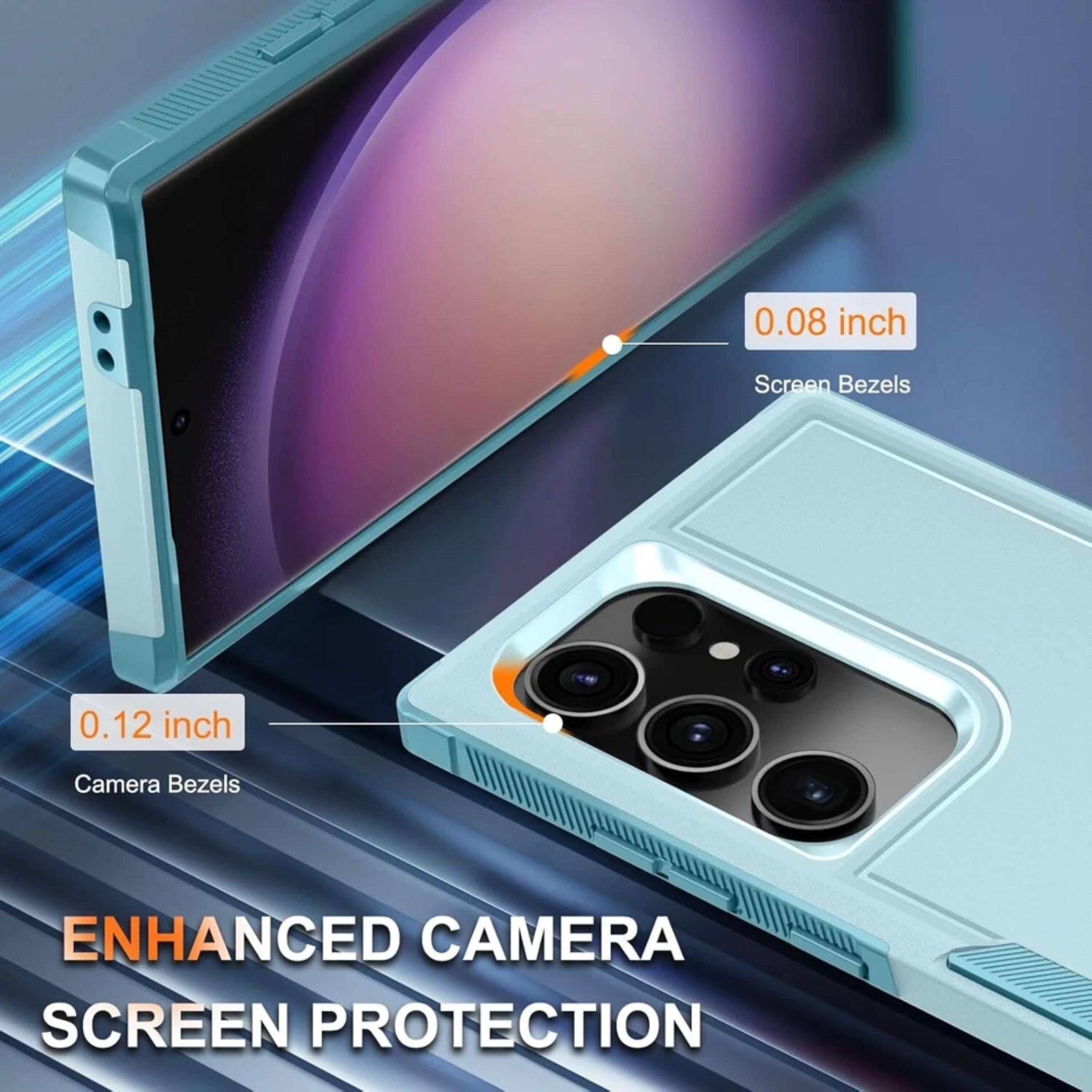 0.08 inch Screen Bezels  
0.12 inch Camera Bezels  
ENHANCED CAMERA SCREEN PROTECTION