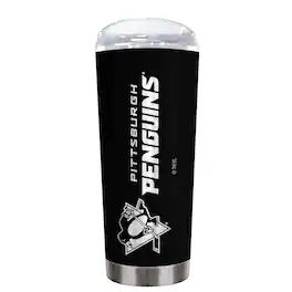 Great American Products - Pittsburgh Penguins 18oz. Team Color Laser Logo Roadie - Multicolor
