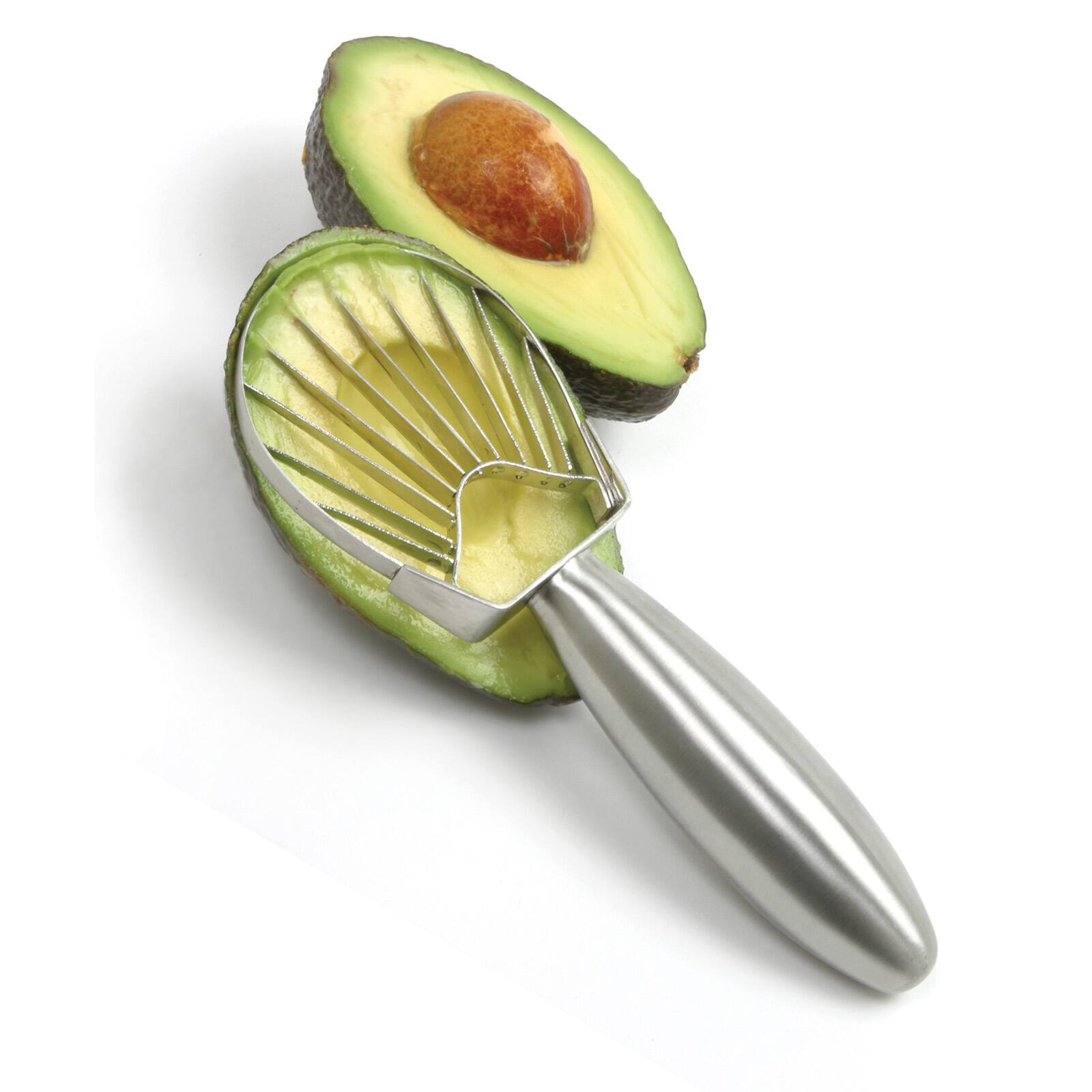 Alt View 2. Norpro - Stainless Steel Avocado Slicer, Silver - Silver.