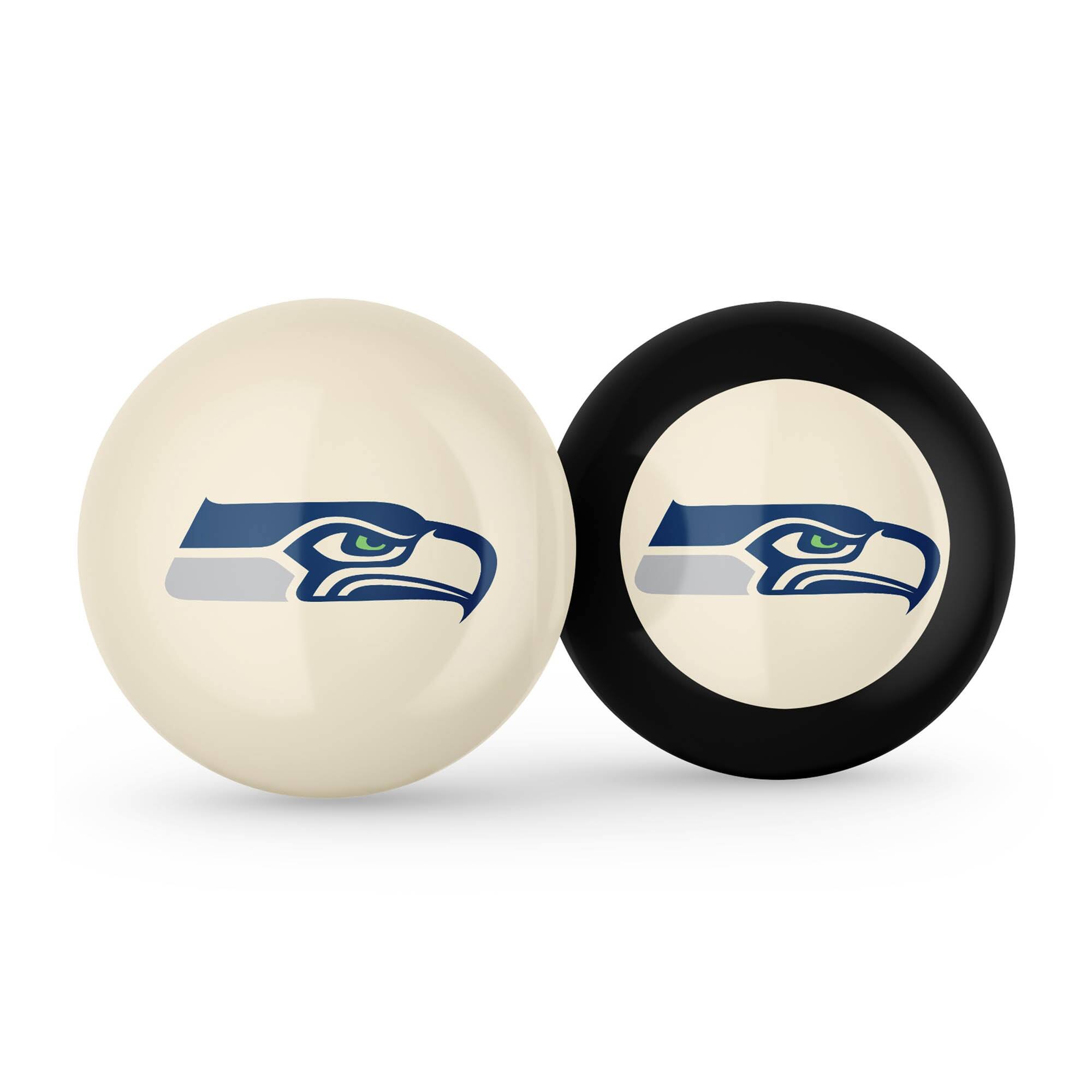 Imperial - Seattle Seahawks Logo Cue Ball & 8 Ball Combo Set - White