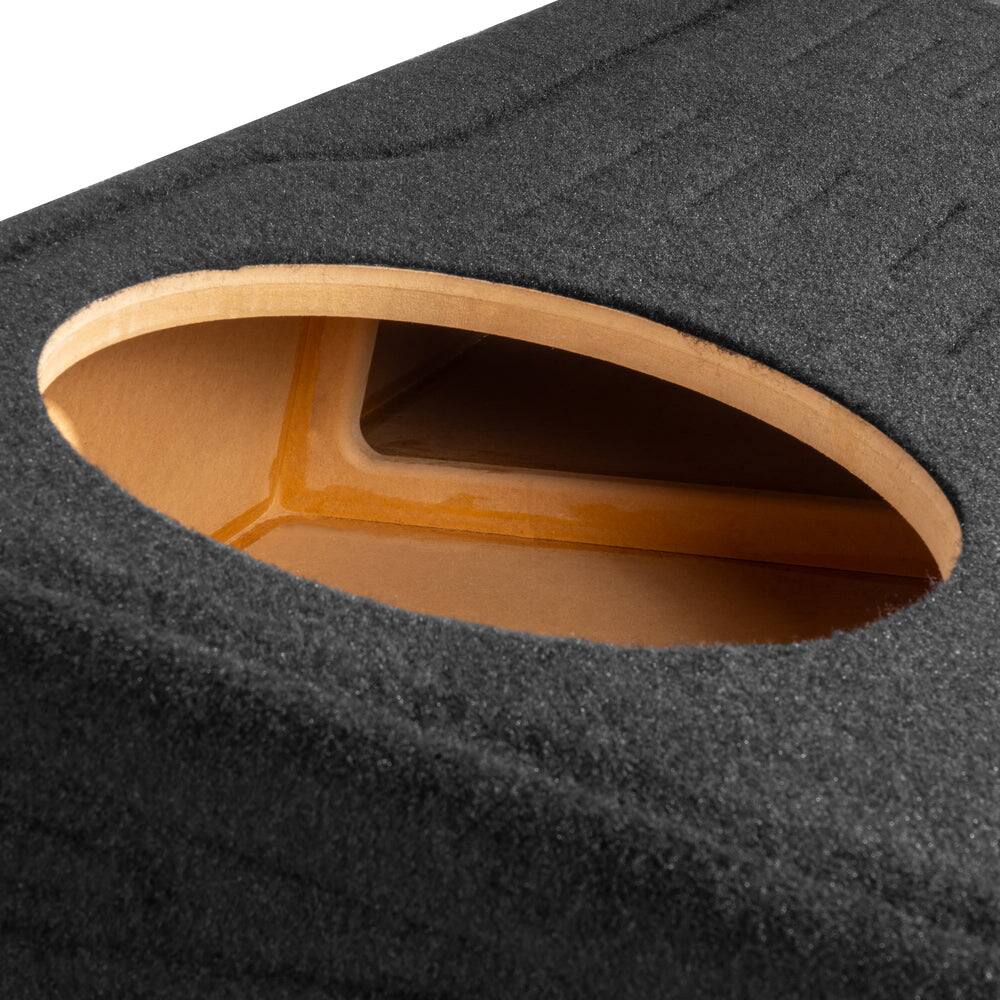 Alt View 4. NVX - 2008-2018 GM Crew Cab Trucks - 12in Sub Enclosure BE-GM-08SLVCC-S212 Custom Fit Under-seat Dual Empty Sealed Box.