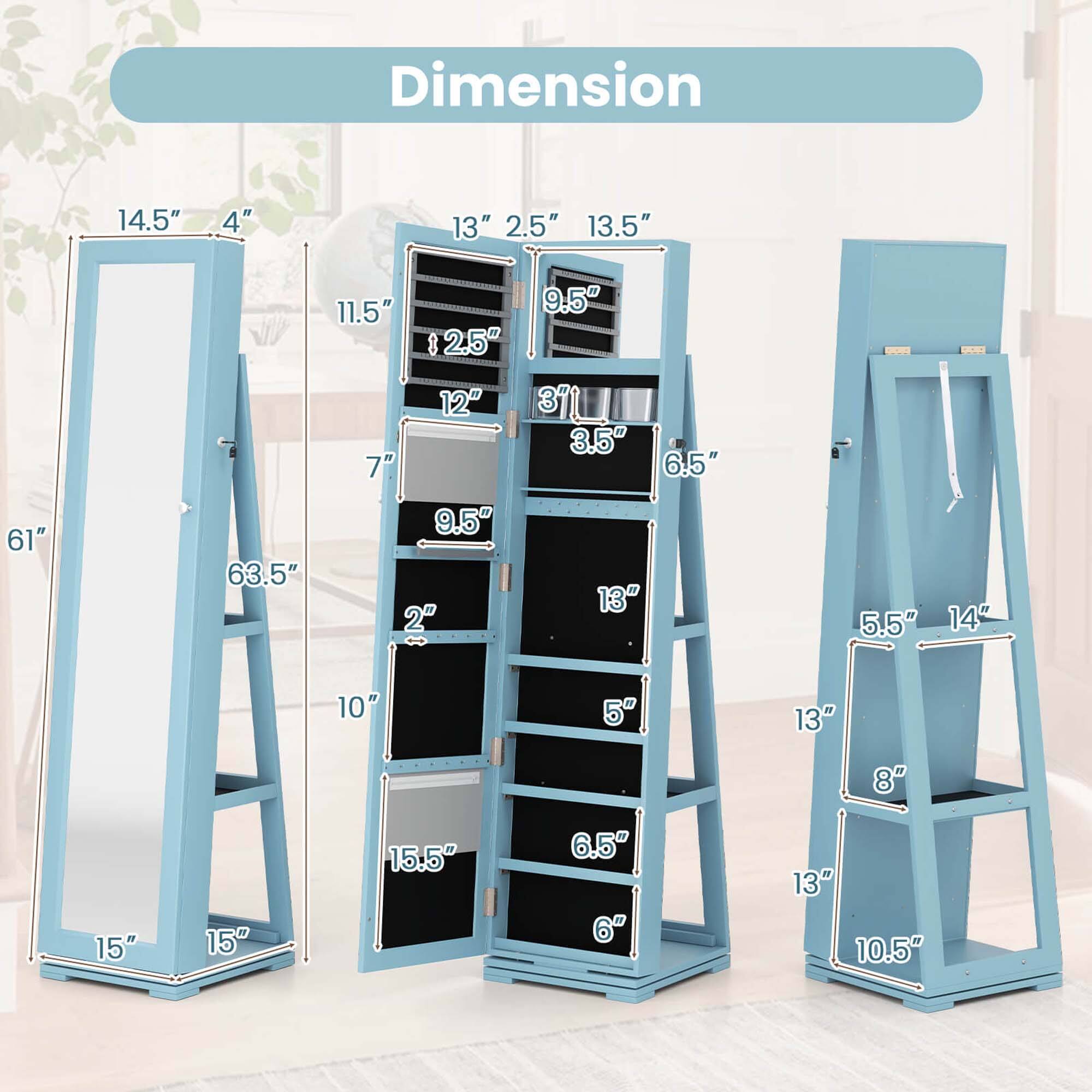 Dimension

- 14.5" x 4" x 11.5" x 7" x 15" x 15" x 61"
- 13" x 2.5" x 13.5" x 9.5" x 3.5" x 6.5" x 63.5" x 10" x 15.5"
- 13" x 2" x 13" x 5" x 6.5" x 6" x 13" x 10.5"
- 5.5" x 14" x 13" x 8" x 15" x 15" x 15.5"