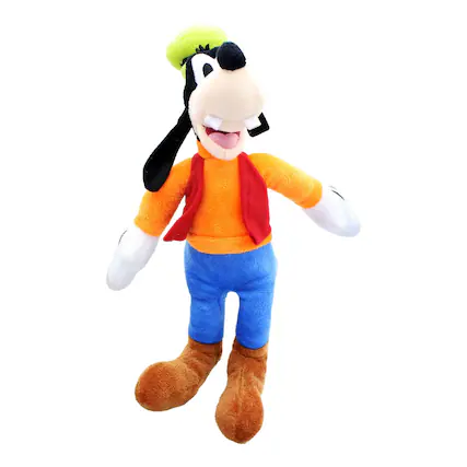 Front. Disney - Disney Mickey Mouse & Friend 11 Inch Bean Plush | Goofy - Orange.