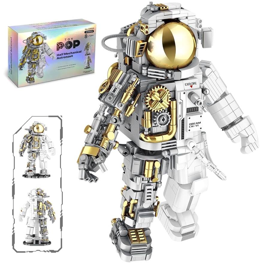 Aukfa - Space Astronaut Building Set - 1088 PCS. Compatible with Lego. Cool Model Toy for Adults, Teens & Boys 8-14. price history on PriceWatchPro