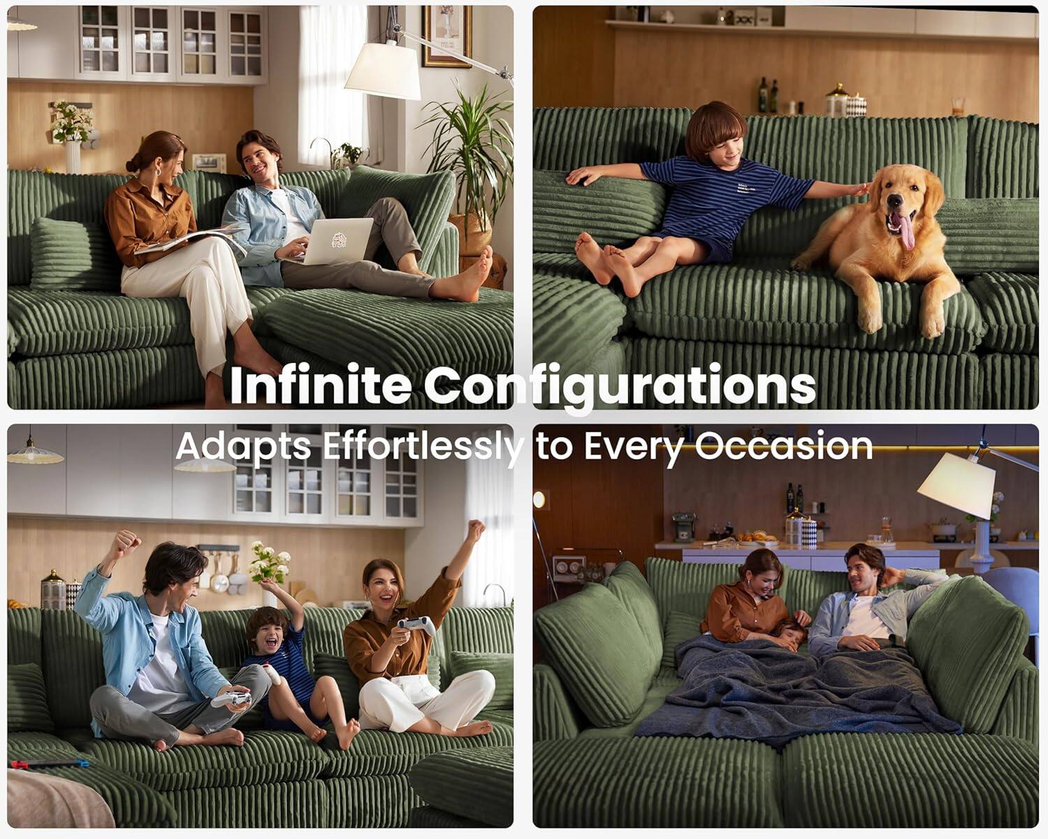Infinite Configurations  
Adapts Effortlessly to Every Occasion
