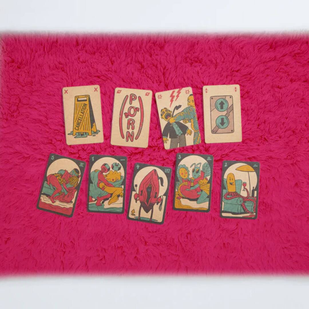 Left. East River Toys - Love Hotel Manager Card Game – Humorous Facility Strategy Game.
