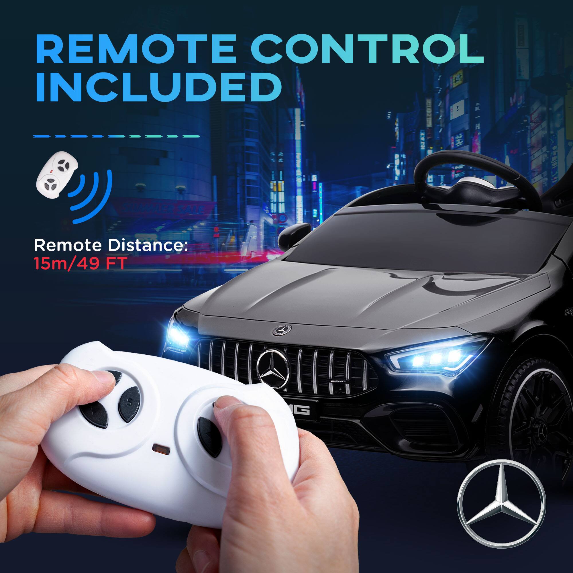 REMOTE CONTROL INCLUDED

Remote Distance: 15m/49 FT