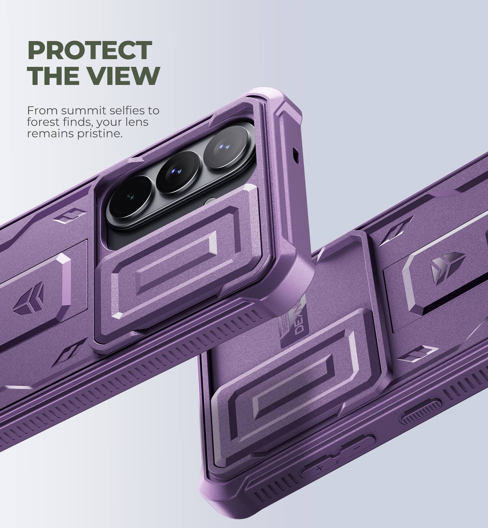 PROTECT THE VIEW  
From summit selfies to forest finds, your lens remains pristine.