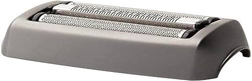 Front. ESBANY - Men's Foil Razor Replacement Head, Grey, Flexible Double Foil, 3 Blades, Cordless, Non-Rechargeable.