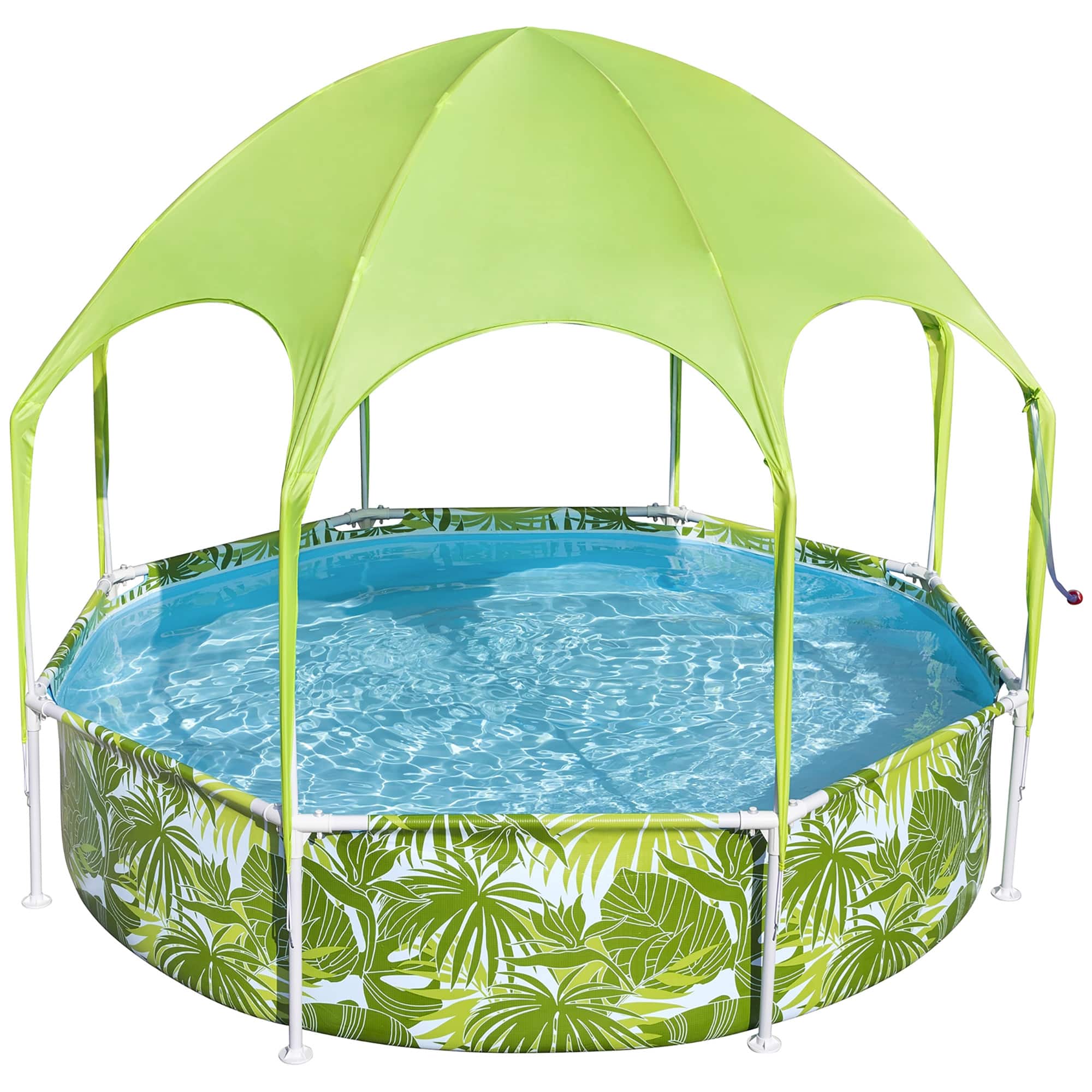 Front. Bestway - H2OGO!Splash-In-Shade Play Pool - 8' x 20" - 446 , UV Safe Shade Cover With Water Mister, Kids Pool.