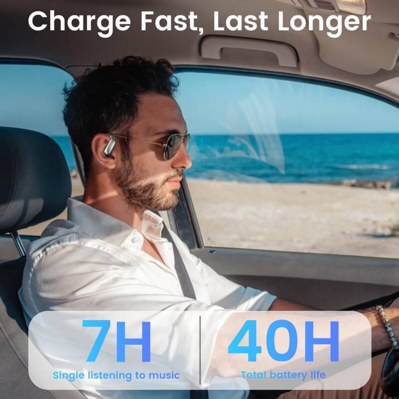 Charge Fast, Last Longer

7H  
Single listening to music

40H  
Total battery life