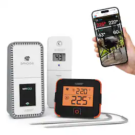 La Crosse Technology - BBQ Boss Advanced Wi-Fi Alert and Monitoring System - White