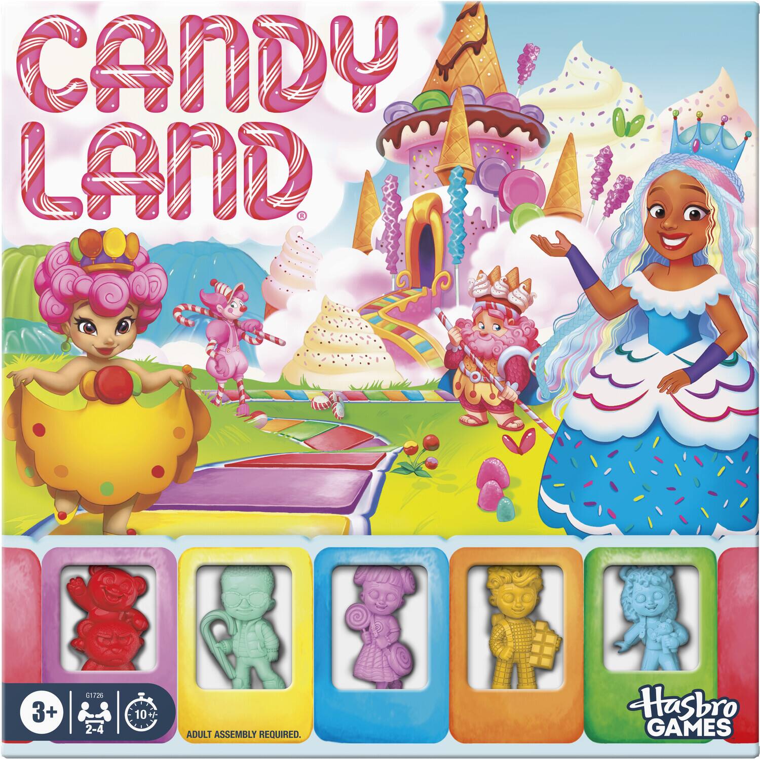 Candy Land 3+ 51726 2-4 10+ ADULT ASSEMBLY REQUIRED. Hasbro GAMES