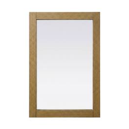 Elegant Kitchen and Bath - Noah Wooden Rectangle Mirror 22 x 32 - Honey Teak