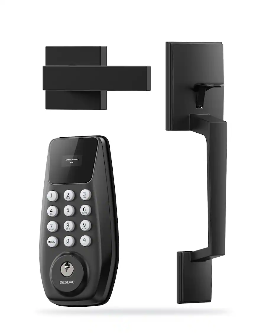 DESLOC C100 Smart Door Lock with Visible Display, Smart Keypad Deadbolt ...