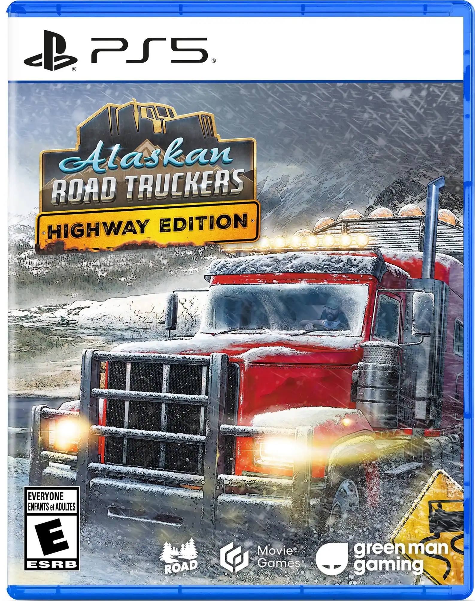 C PS5 Alaskan Road Truckers Highway Edition EVERYONE ENFANTS et ADULTES E ESRB ROAD Movie Games green man 1- gaming - E (Everyone)