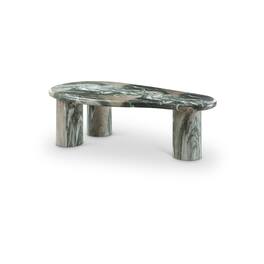 Meridian Furniture - Sassari Marble Finish Concrete Coffee Table - Green