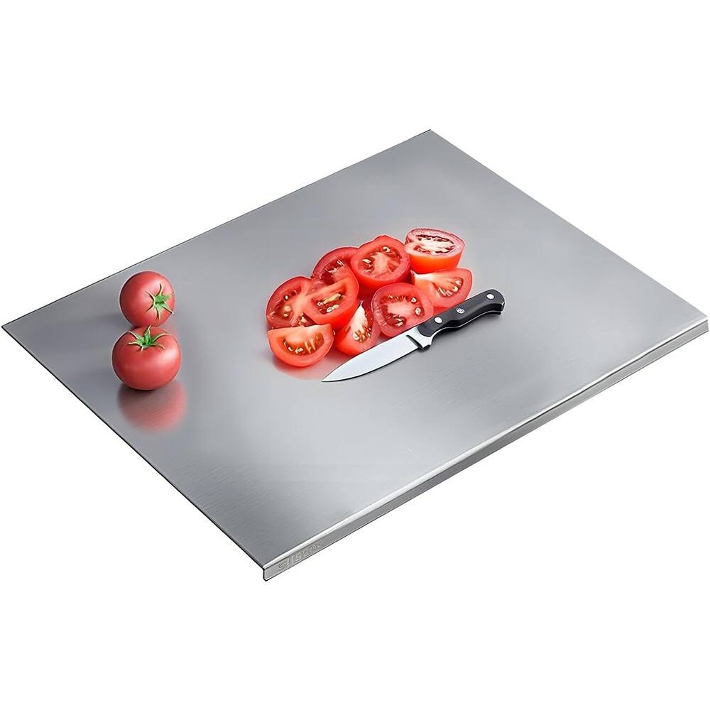 PARKER SLATER - Stainless Steel Cutting Board, 23.6x19.6in, Non-Slip, Dishwasher Safe