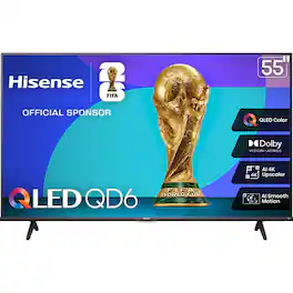 Hisense - 55QD65QF 55 inch Class QD6 Series 4K QLED Smart Fire TV