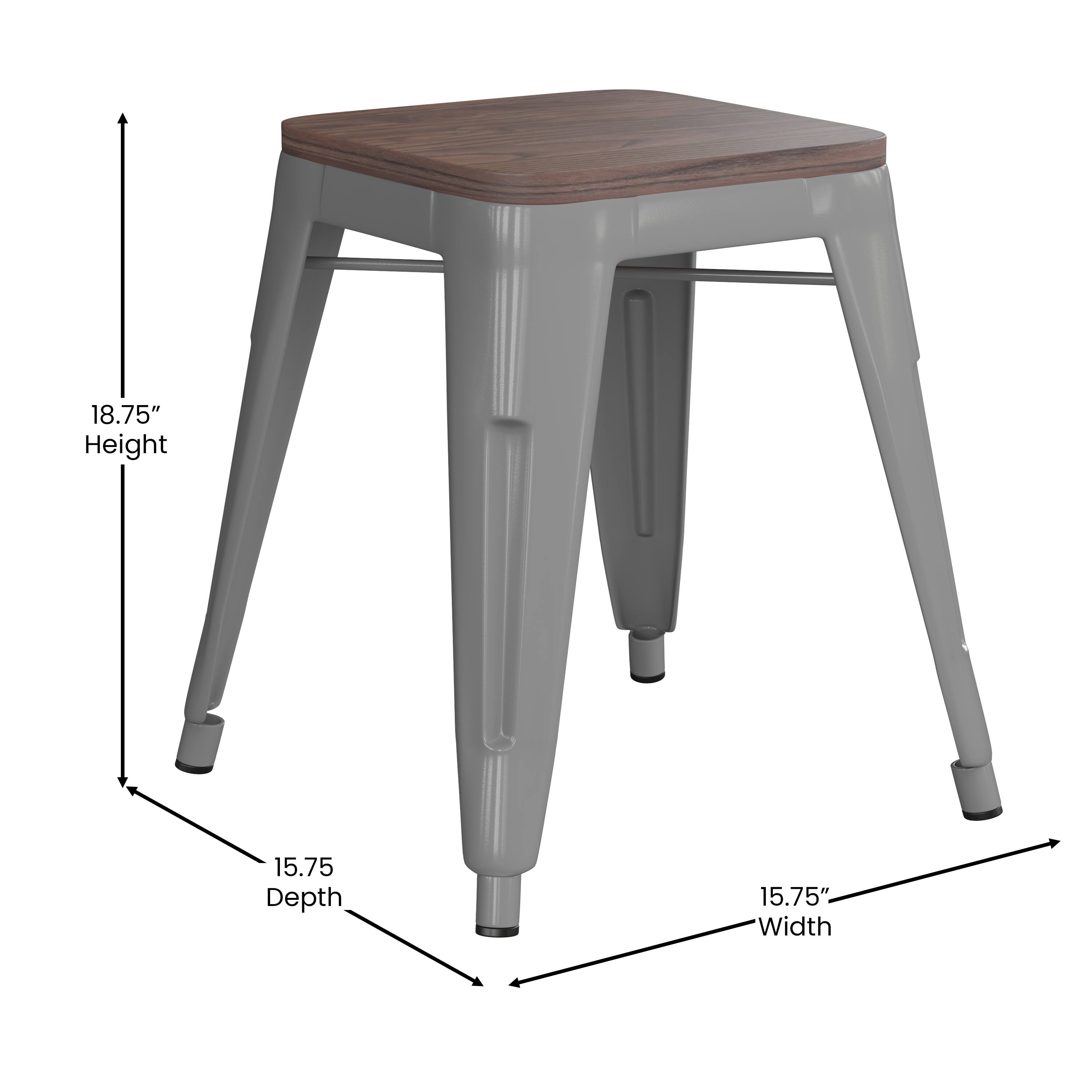 18.75" Height  
15.75" Depth  
15.75" Width