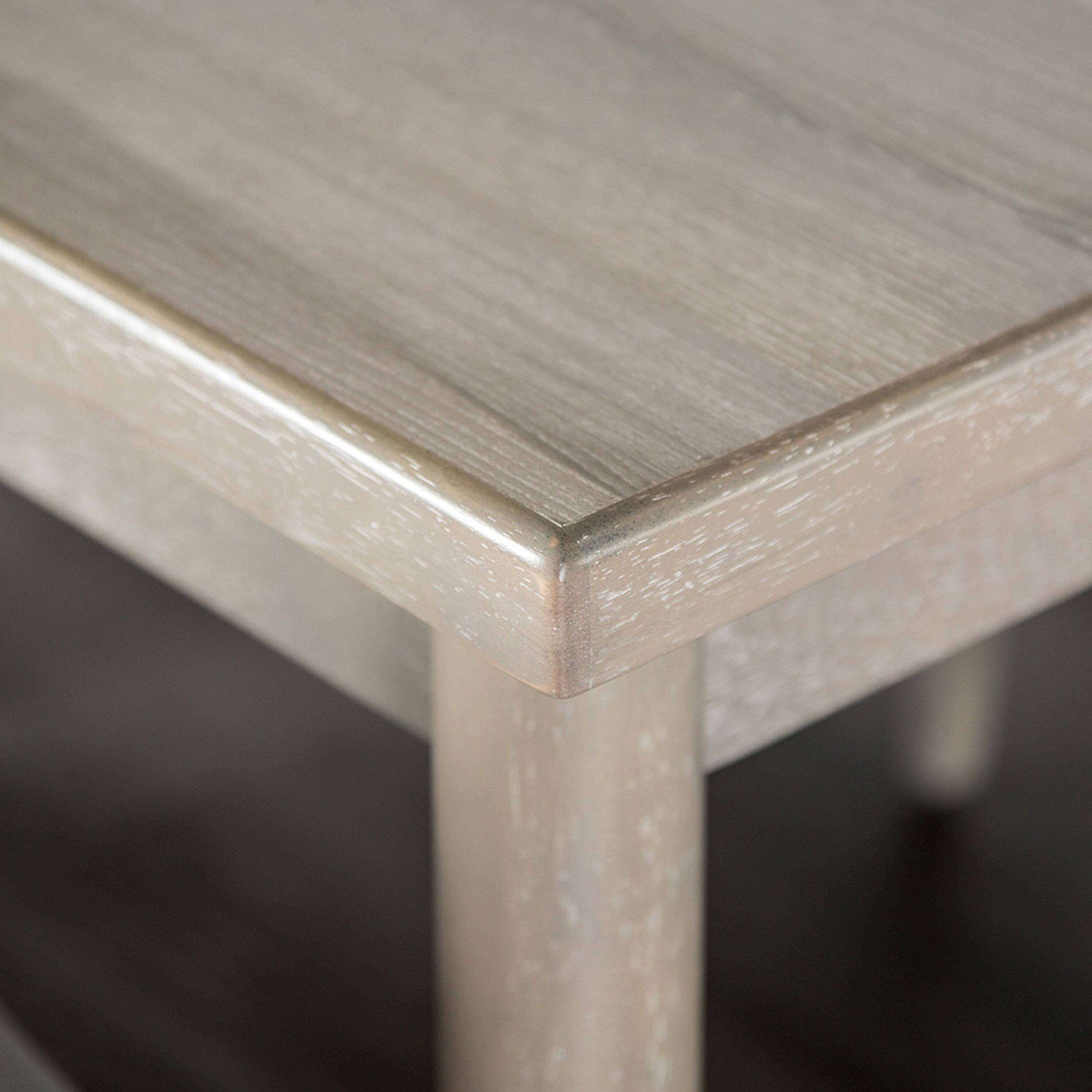 Alt View 2. Manhattan Lane - Kene Dining Table, Solid Edge Band, 59 Inch Rectangular Top, Melamine, Gray - Gray.