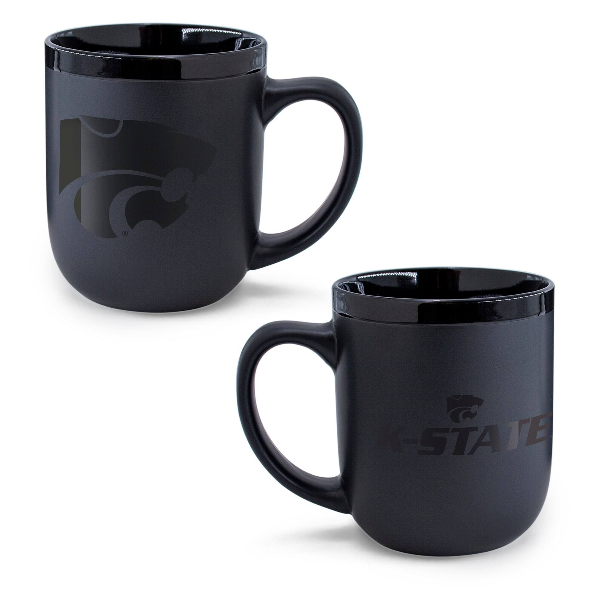 Alt View 2. WinCraft - Kansas State Wildcats 17oz. Ceramic Mug - Black.