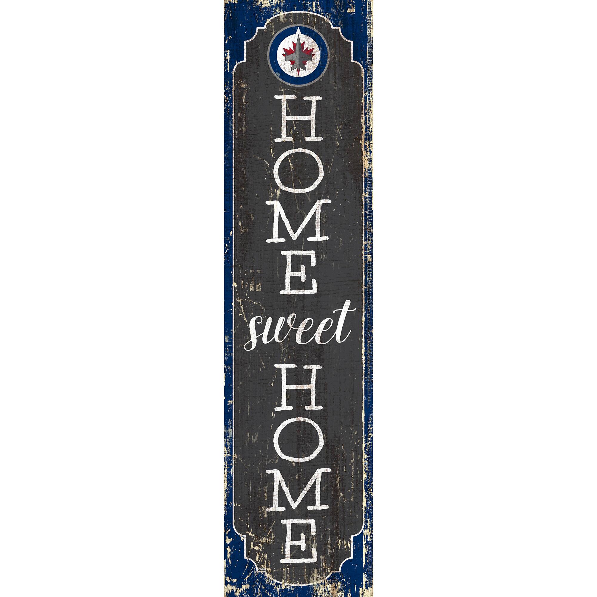 Winnipeg Jets 24" Home Sweet Home Leaner Sign