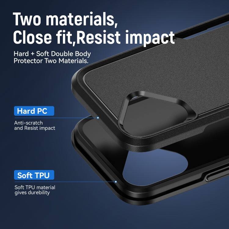 Two materials, Close fit, Resist impact

Hard + Soft Double Body Protector Two Materials.

Hard PC
Anti-scratch and Resist impact

Soft TPU
Soft TPU material gives durability