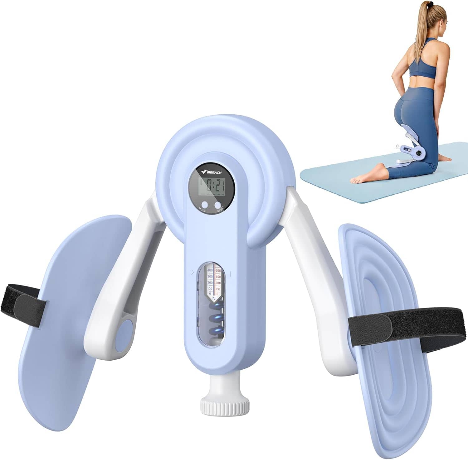 MERACH - Pelvic Floor Exercise Devices, Thigh Trainer for Women/Men, Inner Thigh & Hip Strengthener Kegel Exerciser - Blue price history on PriceWatchPro
