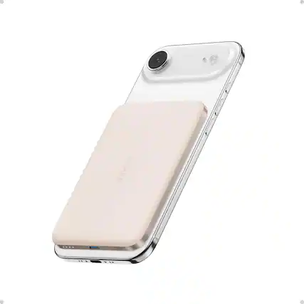 Front. Anker - Nano Power Bank, Ultra-Slim 5,000mAh Magnetic Battery Pack, 15W Max Ultra-Fast MagSafe-Compatible Portable Charger - Golden.