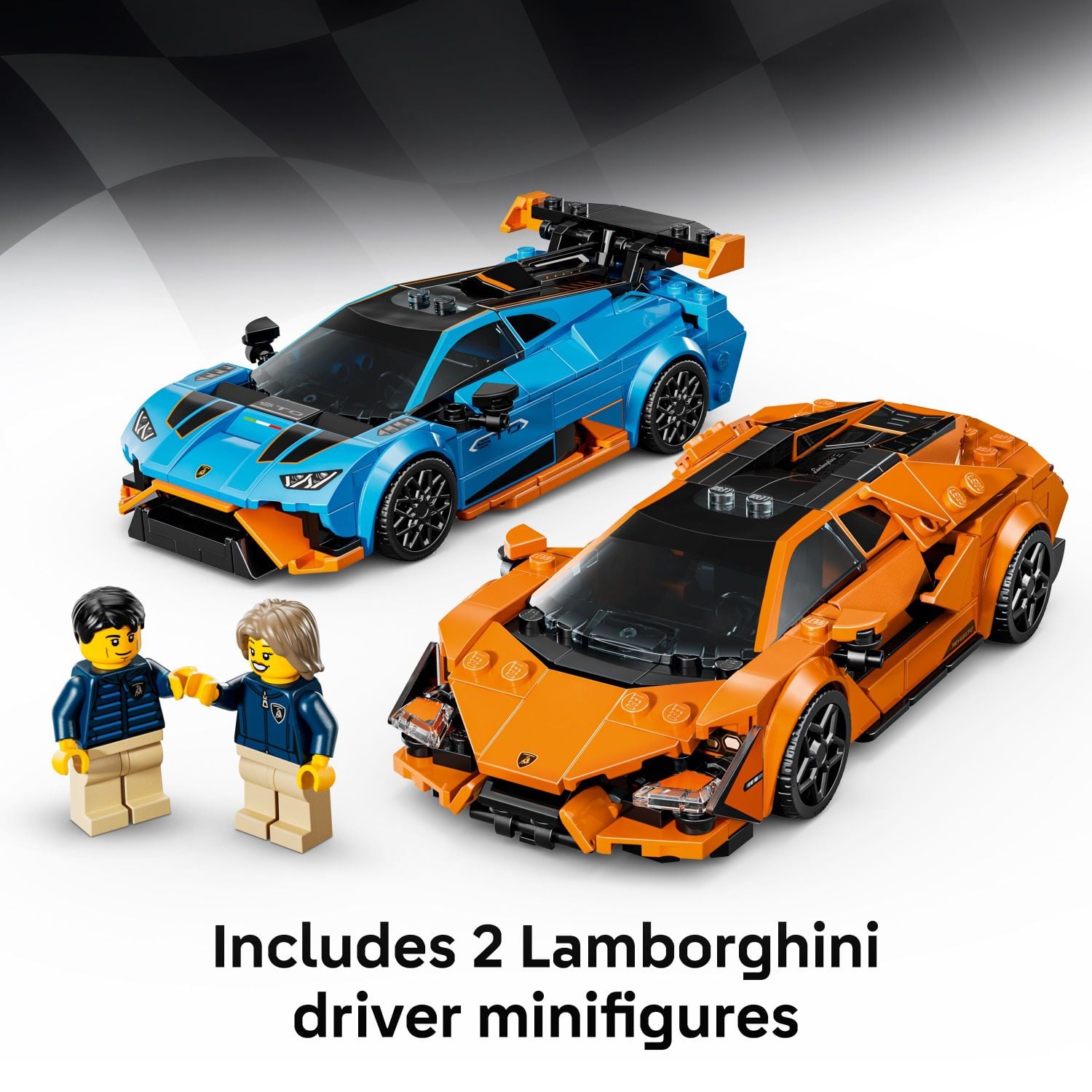 Includes 2 Lamborghini driver minifigures