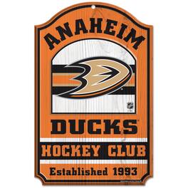 WinCraft - Anaheim Ducks 11'' x 17'' Fan Cave Wood Sign - Multicolor