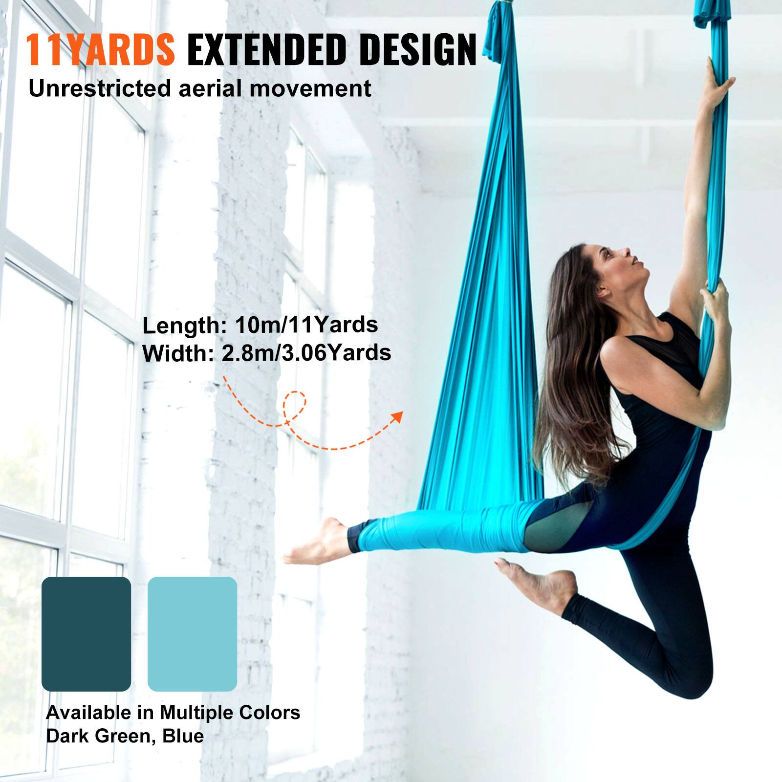 11 YARDS EXTENDED DESIGN  
Unrestricted aerial movement  

Length: 10m/11 Yards  
Width: 2.8m/3.06 Yards  

Available in Multiple Colors  
Dark Green, Blue