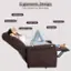 Ergonomic Design: Fully Support Your Whole Body
Spine area
Cranial area
Pelvic area
Ankle area
Lumbar region
Calf area