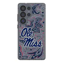 Keyscaper - NCAA - Ole Miss Rebels Paisley Galaxy Clear Case - S23 Ultra - Multicolor