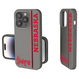Keyscaper - NCAA - Nebraska Huskers iPhone Soft Touch Case - 15 Plus - Gray