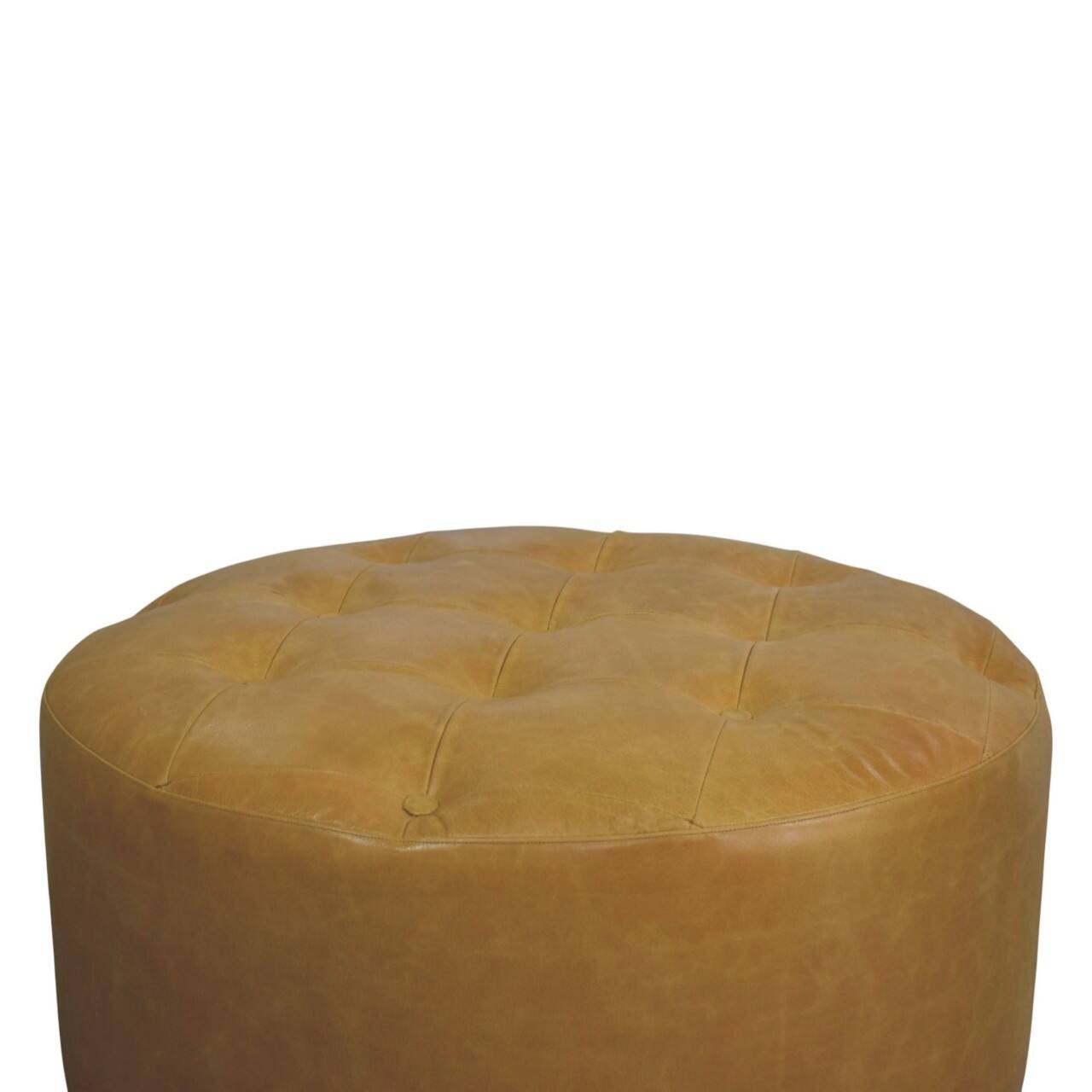 Alt View 3. Artisan Furniture - Artisan Furniture Solid Wood Amber Oak Leather Coffee Table, Brown - Brown.