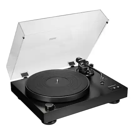 Front. Audio-Technica - Audio-Technica AT-LP8X Semi-Automatic Direct-Drive Turntable - Black.