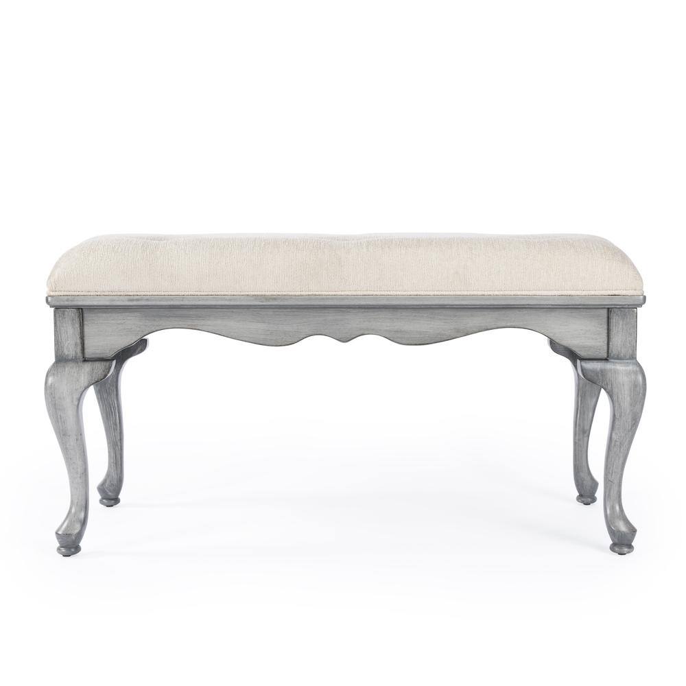 Back. Butler Specialty - Grace Wooden 38"W Bench - Gray.