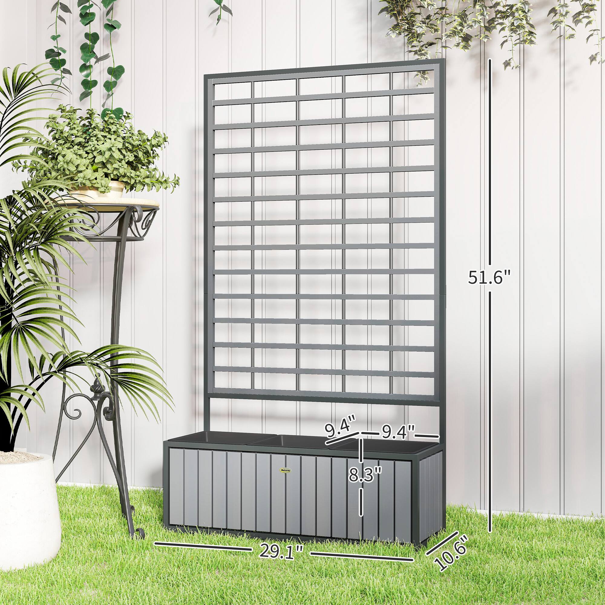 Width: 51.6"
Height: 29.1"
Depth: 10.6"
Shelf: 9.4"
Thickness: 8.3"