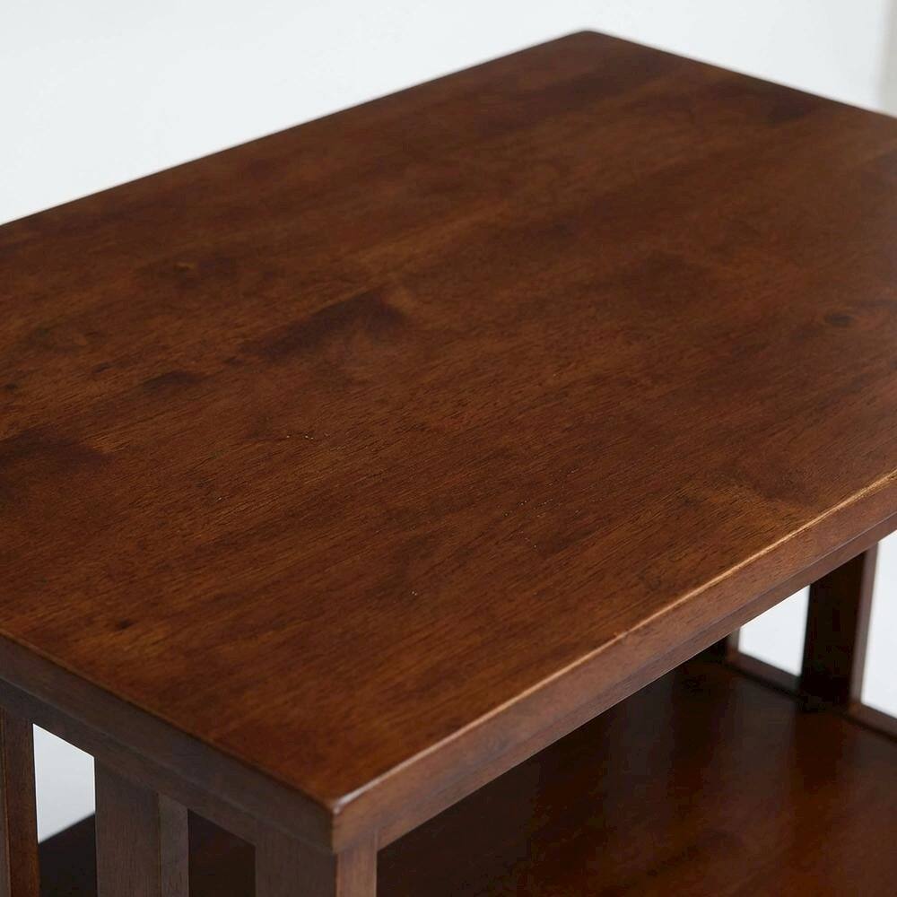 Alt View 4. FurniFact - Espresso TV Stand with Hardwood Construction and Modern Design - Brown.