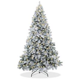 Casafield - Realistic Snow-Flocked Pine Artificial Holiday Christmas Tree - Green