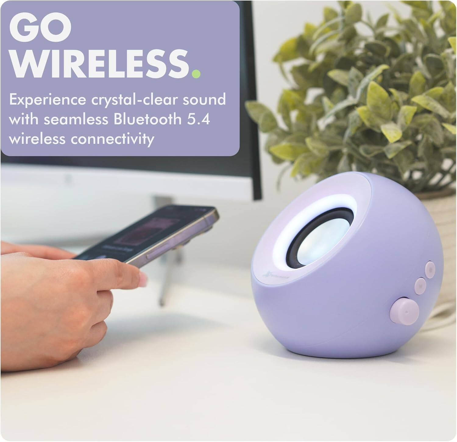 GO WIRELESS.

Experience crystal-clear sound with seamless Bluetooth 5.4 wireless connectivity