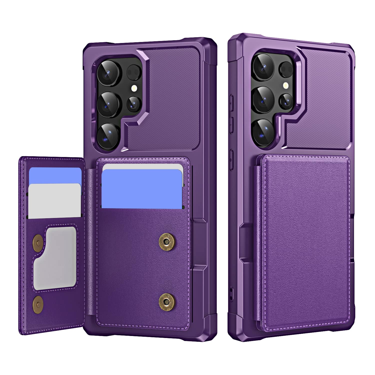 UUCOVER - Shockproof Wallet Back Case for Samsung Galaxy S25 Ultra,Magnetic PU Leather+TPU Card Slots Case Kickstand Cover - Purple price history on PriceWatchPro