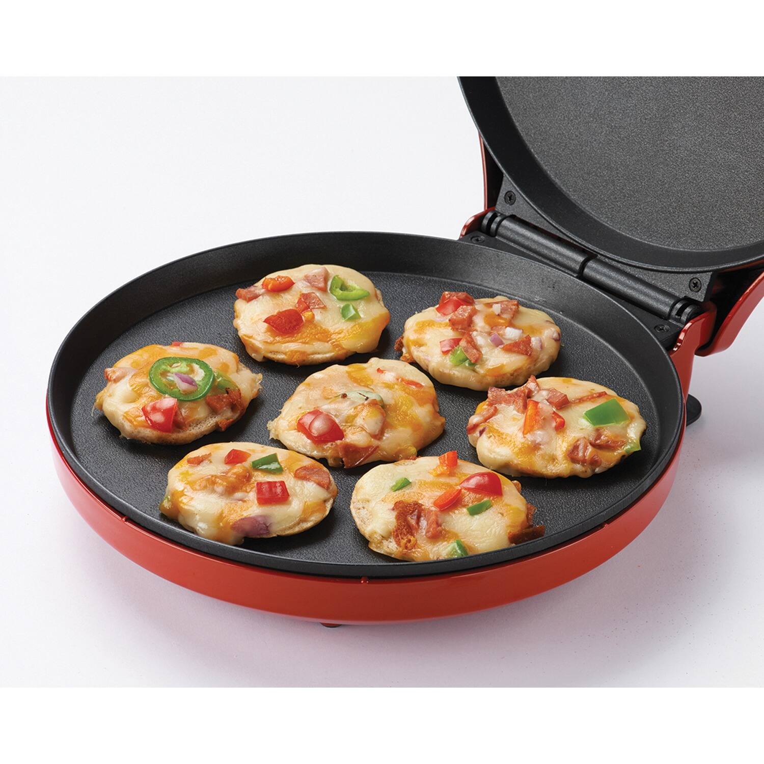 Alt View 4. Betty Crocker - BETTY CROCKER Pizza Maker, Red - Red.