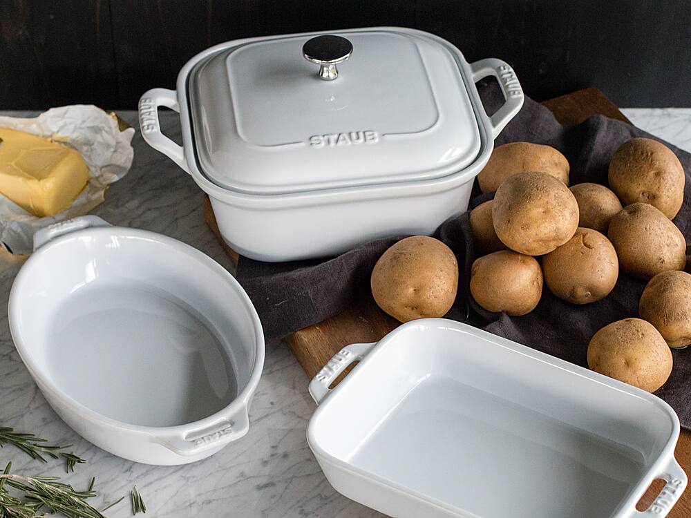Alt View 11. Staub - Ceramics 4-piece Baking Dish Set - White.