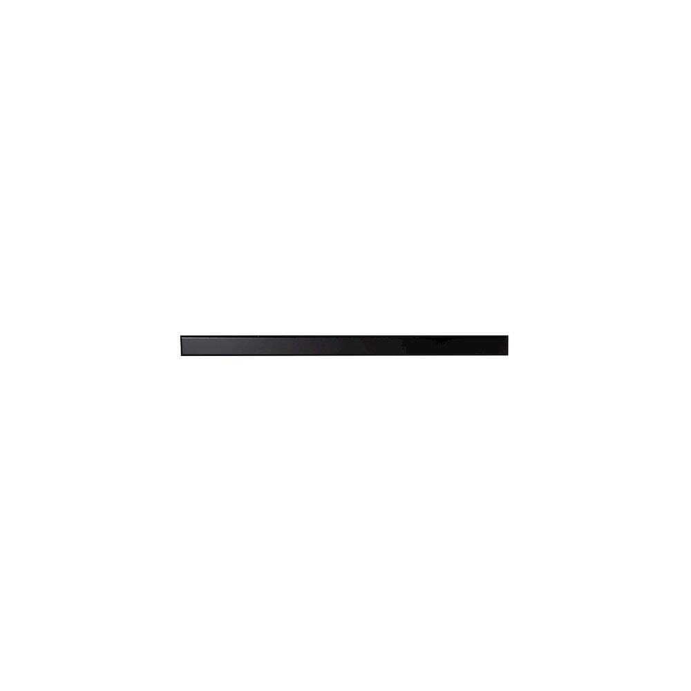 Back. Alfi - 47" Black Matte Brushed Stainless Steel Linear Shower Drain with Solid Cover - Black.