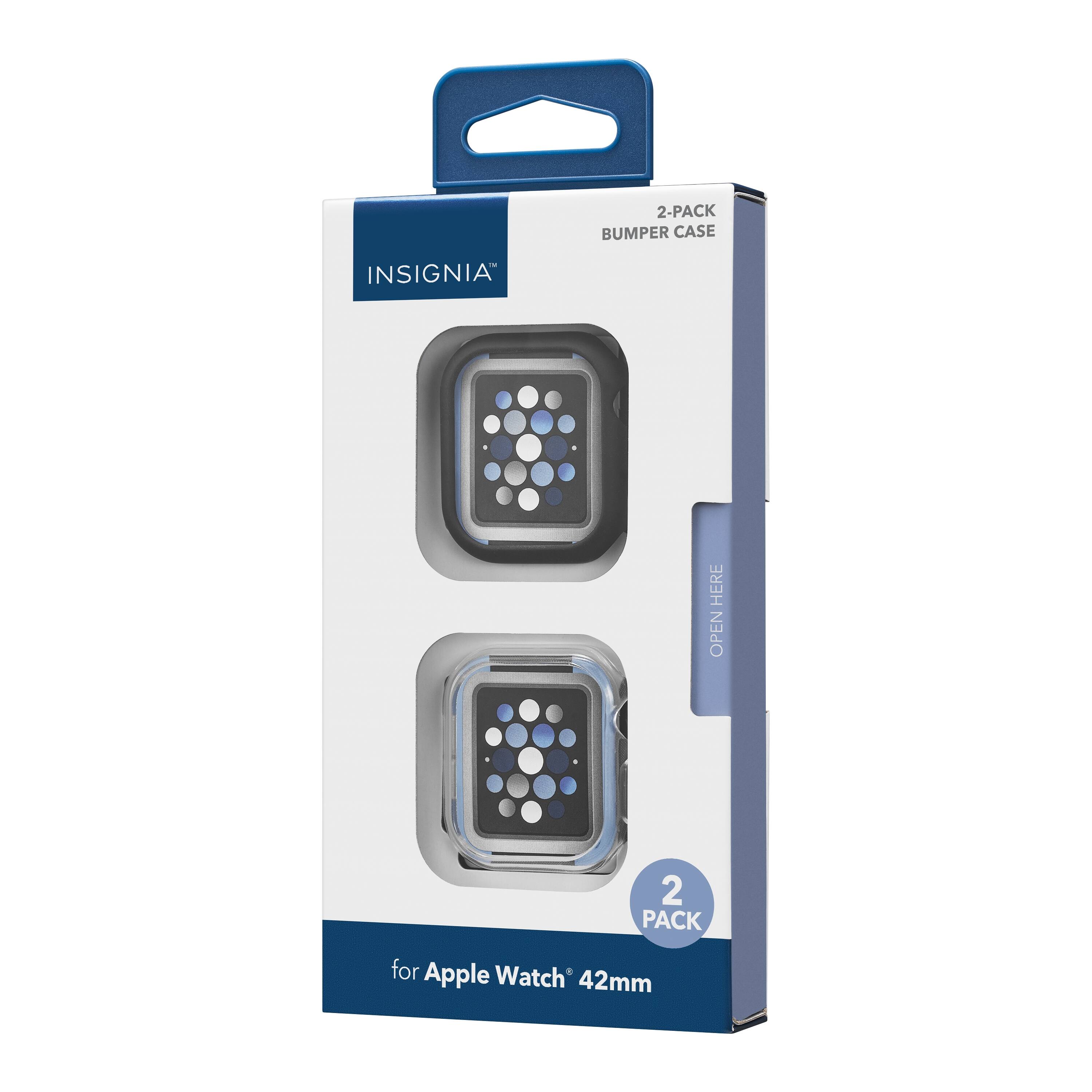 2-Pack Bumper Case  
Insignia  
for Apple Watch 42mm  
2 Pack